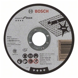 Bosch Trennscheibe gerade EXPERT for Inox, für kleine Winkelschleifer, 1er-Pack Nr. 2608600215
