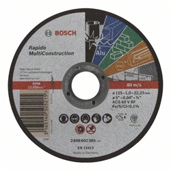 Bosch Trennscheibe gerade Rapido Multi Construction ACS 60 V BF, 125mm, 1,0mm, 1er-Pack Nr. 2608602385
