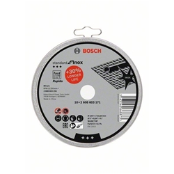 Bosch Trennscheibe gerade Standard for Inox-Rapido WA 60 T BF, 125mm, 1, 10er-Pack Nr. 2608603255