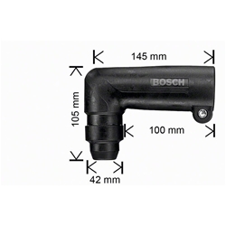 Bosch Winkelbohrkopf für leichte Bohrhämmer mit SDS plus Werkzeughalter, 43mm Nr. 1618580000