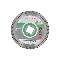 Bosch X-LOCK Diamanttrennscheibe Best for Ceramic Extra Clean Turbo 125x22,23x1,4x7, 1er-Pack Nr. 2608615132