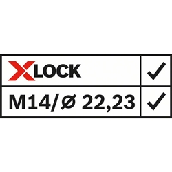 Bosch X-LOCK Fächerschleifscheibe, X571, Best for Metal, abgewinkelt Ø: 125mm K 40, 1 Stk Nr. 2608619201