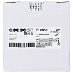 Bosch X-LOCK Fiberscheibe, 115mm, K 100, Sternloch, R780 Best for Metal + Inox Nr. 2608619181