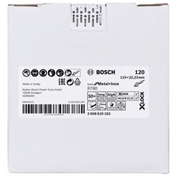Bosch X-LOCK Fiberscheibe, 115mm, K 120, Sternloch, R780 Best for Metal + Inox Nr. 2608619182