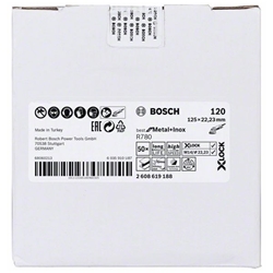Bosch X-LOCK Fiberscheibe, 125mm, K 120, Sternloch, R780 Best for Metal + Inox Nr. 2608619188