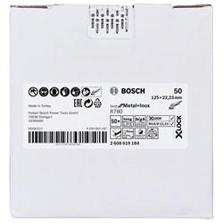 Bosch X-LOCK Fiberscheibe, 125mm, K 50, Sternloch, R780 Best for Metal + Inox Nr. 2608619184