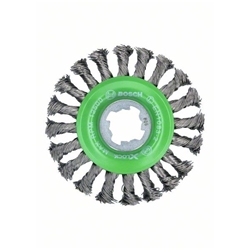 Bosch X-LOCK Scheibenbürste 115mm, gezopfter rostfreier Stahldraht Nr. 2608620733
