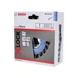 Bosch X-LOCK Scheibenbürste 115mm, gezopfter Stahldraht Nr. 2608620731