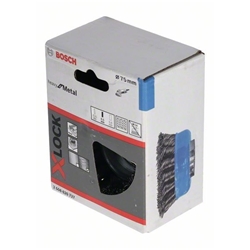 Bosch X-LOCK Topfbürste 75mm, 0,50mm, gezopfter Stahldraht Nr. 2608620727