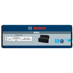 Bosch PRO Impact Socket Set, 3/8 Zoll, tief, 9‑tlg. Nr. 2608003037