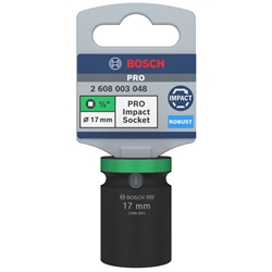 Bosch PRO Impact Socket, 1/2 Zoll, 17mm, Standard Nr. 2608003048