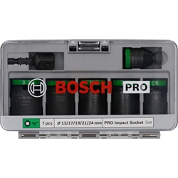 Bosch PRO Steckschlüsselsatz, 1/2 Zoll, Standard, 7-tlg. Nr. 2608003032