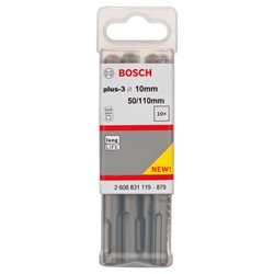 Bosch Hammerbohrer plus-3, 10x50x110mm, 10 Stück Nr. 2608831119