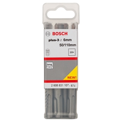 Bosch Hammerbohrer plus-3, 6x50x110mm, 10 Stück Nr. 2608831107