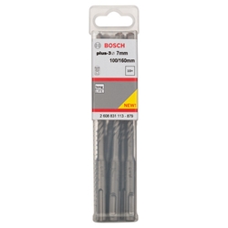 Bosch Hammerbohrer plus-3, 7x100x160mm, 10 Stück Nr. 2608831113