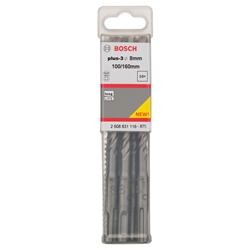 Bosch Hammerbohrer plus-3, 8x100x160mm, 10 Stück Nr. 2608831116