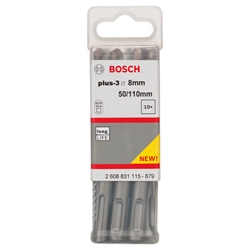 Bosch Hammerbohrer plus-3, 8x50x110mm, 10 Stück Nr. 2608831115