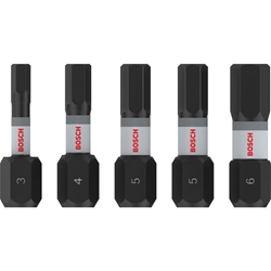 Bosch PRO Hex Impact Bit, H3, H4, H5(x2), H6, 25mm, 5-tlg. Nr. 2608521U59