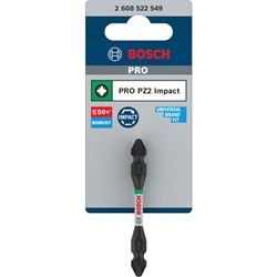 Bosch PRO Impact Schrauberbit mit Doppelklingen u. Pick and Click-Einsätzen, PZ2, 65mm Nr. 2608522549