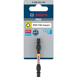 Bosch PRO Impact Schrauberbit mit Doppelklingen und Pick and Click-Einsätzen, T30,65mm Nr. 2608522542