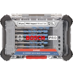 Bosch PRO Impact Schrauberbits und Multi Construction Bohrer Mixed Set, 35-tlg. Nr. 2608521U82