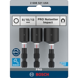 Bosch PRO Nutsetter Impact, 8x50, 10x50, 13x50mm, 3-tlg. Nr. 2608521U64