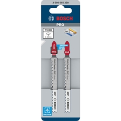 Bosch PRO Plastics PVC clean T102H Stichsägeblatt, 100mm, 2-tlg. Nr. 2608665238