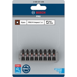 Bosch PRO Robertson Impact Bit, R1(x2), R2(x4), R3 (x2), 55mm, 8-tlg. Nr. 2608521U58