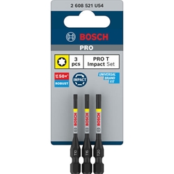 Bosch PRO Torx Impact Bit, T10, T15, T20, 55mm, 3-tlg. Nr. 2608521U54