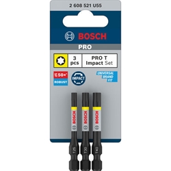 Bosch PRO Torx Impact Bit, T25, T30, T40, 55mm, 3-tlg. Nr. 2608521U55