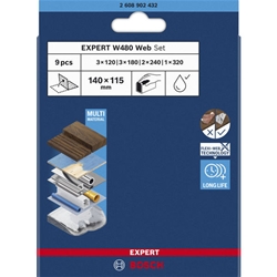 Bosch Schleifblatt ExW480 web, Set, 9-tlg. Nr. 2608902432