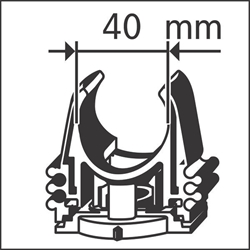 Bosch PRO EPC Rohrclip, 40mm, 50er-Pack Nr. 1600A032GA