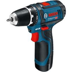 Bosch Akku-Bohrschrauber GSR 12V-15, 2 x Akku GBA 12V 2.0Ah Nr. 060186810G