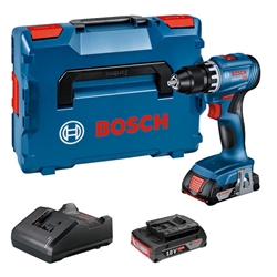 Bosch Akku-Bohrschrauber GSR 18V-45, 2 x Akku GBA 18V 2.0Ah, L-BOXX 136 Nr. 06019K3203