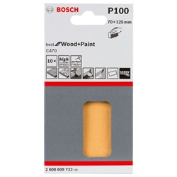 Bosch Schleifblatt C470, 10er-Pack Nr. 2608608Y22