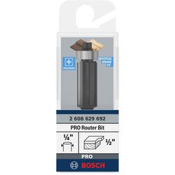 Bosch PRO Bündigfräser, untenliegendes Führungskugellager, Ø 1/2 Zoll x L 1 Zoll, Schaft 1/4 Zoll Nr. 2608629692