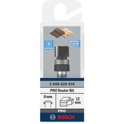 Bosch PRO Bündigfräser, obenliegendes Führungskugellager, Ø 12,7xL9,5mm, Schaft 8mm Nr. 2608629676