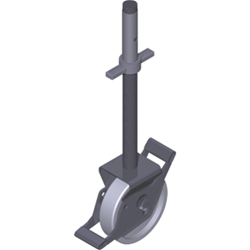 Zarges Alu-Guss-Lenkrolle, Ø 125mm Nr. 42873