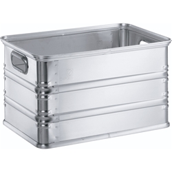 Zarges Alu-Kasten K270, 55l, IM: 540x340x300mm, Schalengriffe, umlaufende Sicken und Ecksicken Nr. 40554