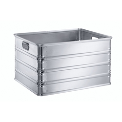 Zarges Alu-Kasten K270,155l, IM: 720x540x400mm, Schalengriffe, umlaufende Sicken und Ecksicken Nr. 40551