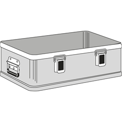 Zarges Alu-Kiste K 470 Plus UT, IM: 550x350x150mm, nur in Verbindung mit Oberteil verwendbar Nr. 40500