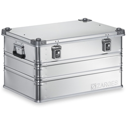 Zarges Alu-Kiste K 470, 121l, IM: 690x460x380mm, umlaufende Dichtung, Edelstahlscharnierband Nr. 40841