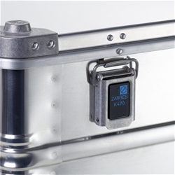 Zarges Alu-Kiste K 470, 259l, IM: 900x640x450mm, umlaufende Dichtung, Edelstahlscharnierband Nr. 40846