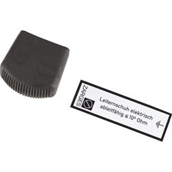 Zarges Außenschuh elektrisch ableitfähig, schwarz 73x25mm Nr. 824476