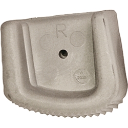 Zarges Außenschuh, grau, rechts 66x31mm Nr. 800132