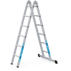 Zarges Combimaster X Mehrzweckleiter 2x6 Sprossen, Leiterlänge max. 3,60m, Arbeitshöhe 4,40m Nr. 41942