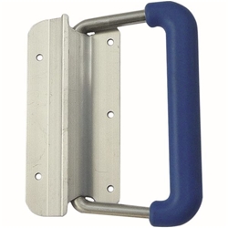 Zarges Comfort-Federfallgriff, blau, Extra breit, mit Kunststoffummantelung Nr. 859966
