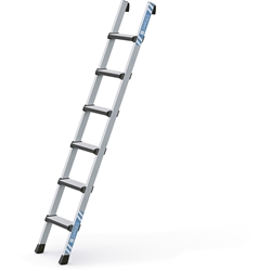 Zarges Comfortstep L Anlegeleiter 6 Stufen, Leiterlänge 1,87m, Arbeitshöhe 2,75m Nr. 41012