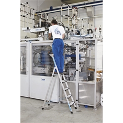 Zarges Comfortstep S Stehleiter 5 Stufen, Plattformhöhe 1,25m, Arbeitshöhe 3,25m Nr. 41423