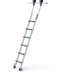Zarges Comfortstep Trec LH Regalleiter 6 Stufen, senkrechte Einhängehöhe bis 2,08m Nr. 41412